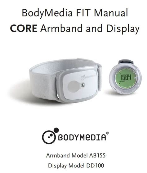 bodymedia armband software pdf manual